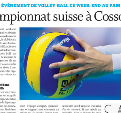 Cossonay: championnats suisses de volley