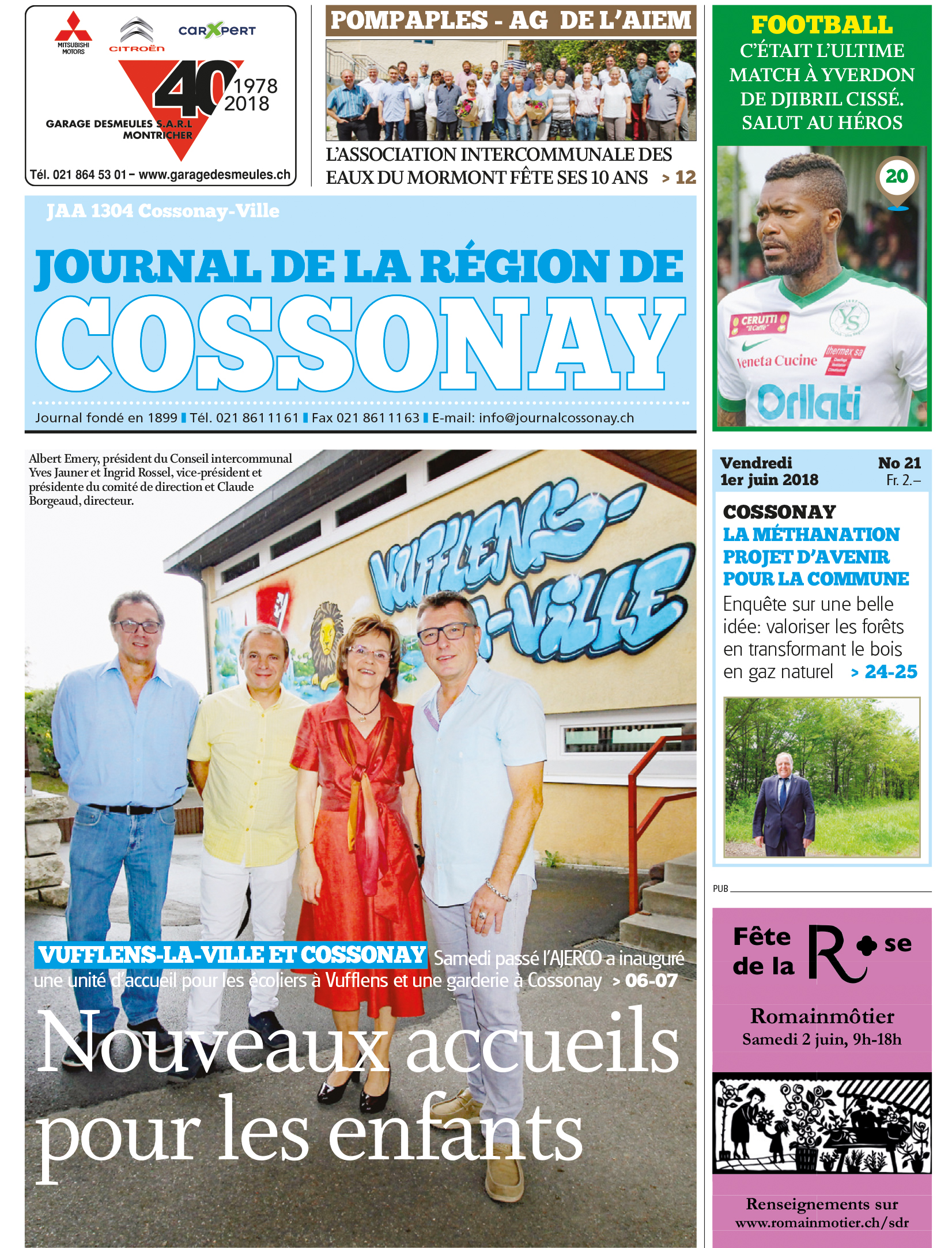 La Une du vendredi 1er juin