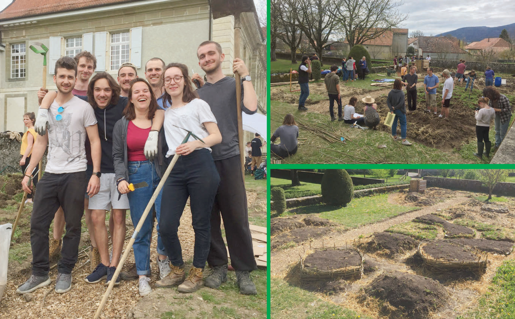 L’Isle – création au château d’un jardin participatif