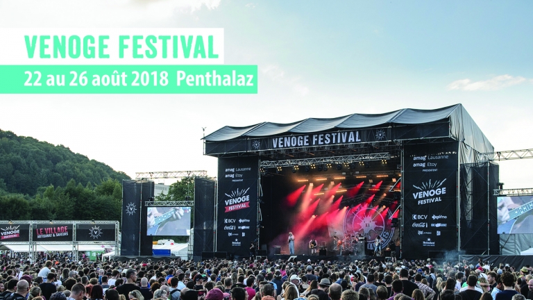 Concours Venoge Festival 2018   5×2 places à gagner !