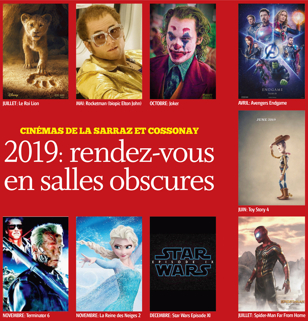 2019: rendez-vous en salles obscures – Cinéma de Cossonay et La Sarraz