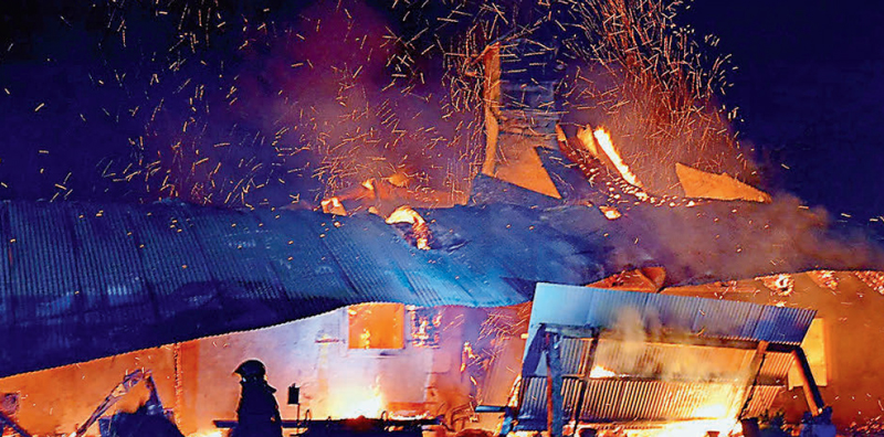 Mont-la-Ville – Chalet d’alpage détruit par les flammes