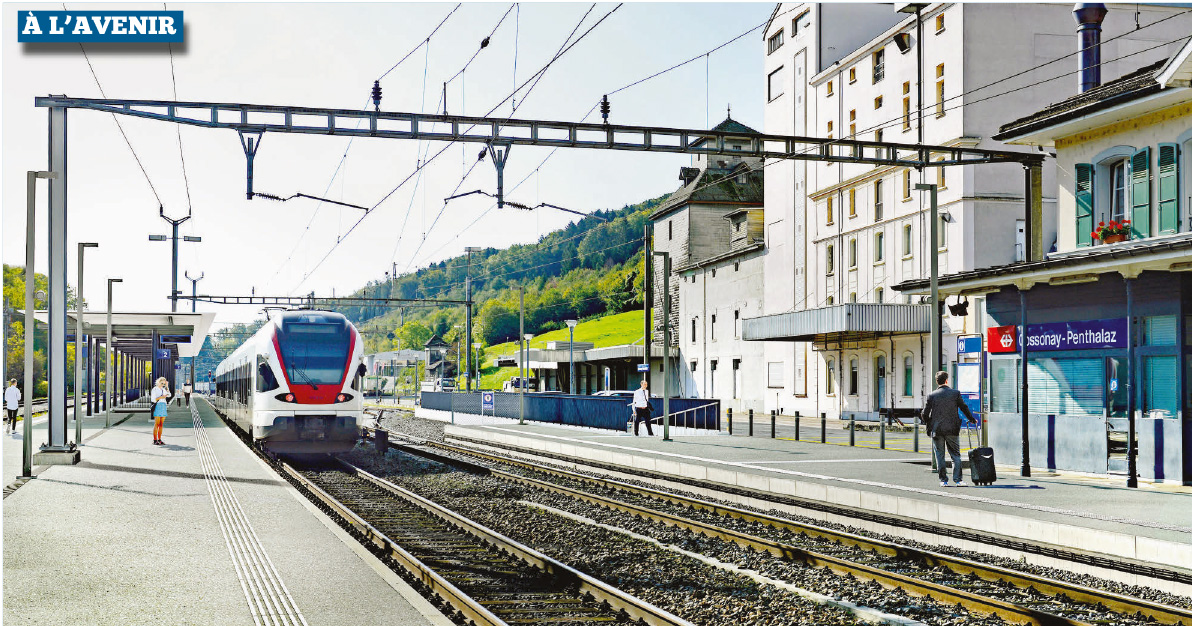 Cossonay-Penthalaz – Enfin la mue de la gare CFF