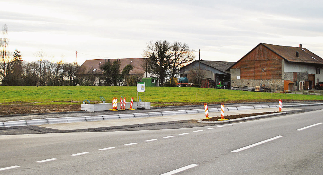 Gollion – nouvel arrêt de bus au village