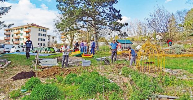 Cossonay, Des arbres fruitiers pour la permaculture de la Tannaz