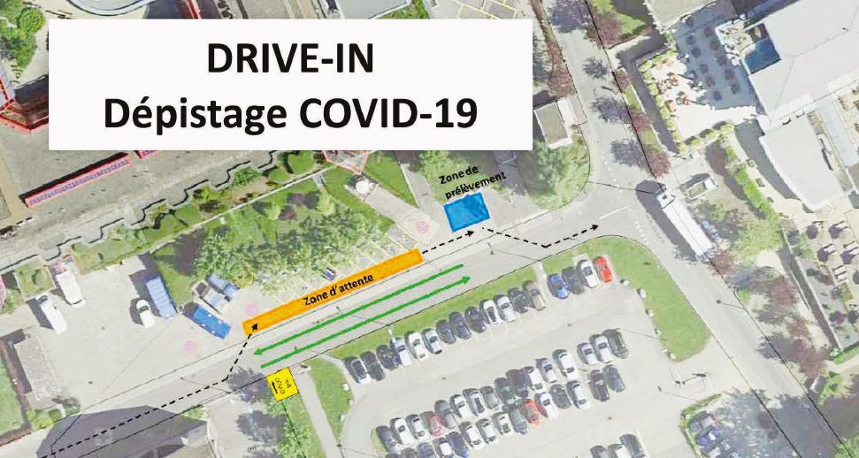 L’hôpital d’Yverdon ouvre un drive-in de dépistage du Covid-19