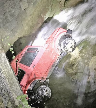 Baulmes, il finit dans la rivière au volant de son véhicule