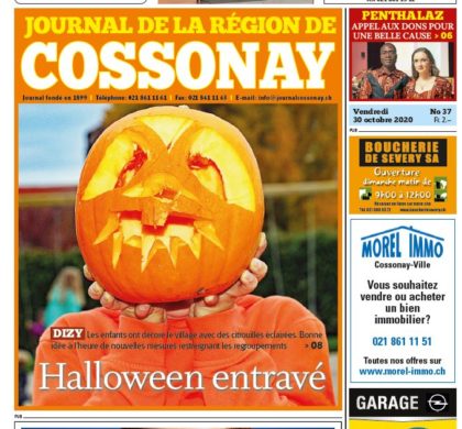 La Une du vendredi 30 octobre