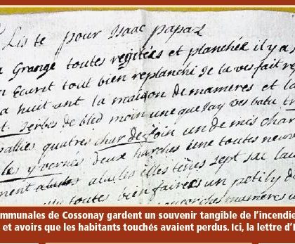 Trésors d’archives. Incendie en Vieille ville en 1742