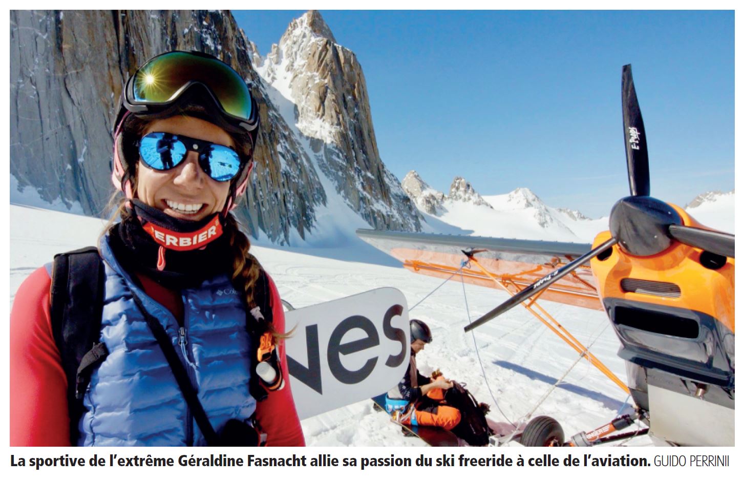 Rubrique Montagne. Quand freeride et aviation se marient