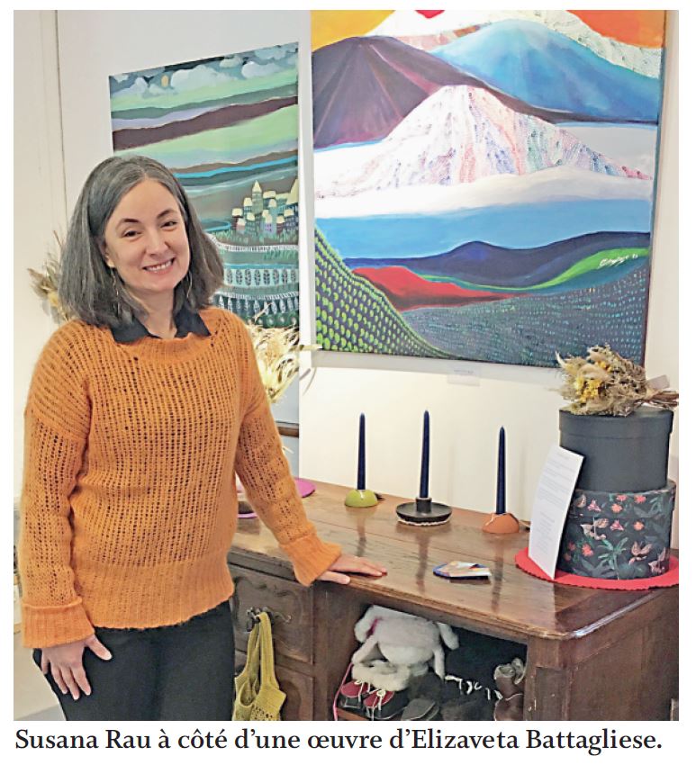 Cossonay, expo de peintures chez Sweet Revival