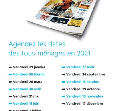 Agendez les tous-ménages en 2021