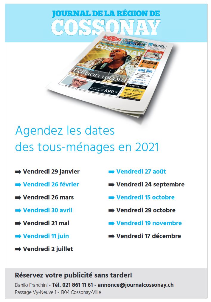 Agendez les tous-ménages en 2021