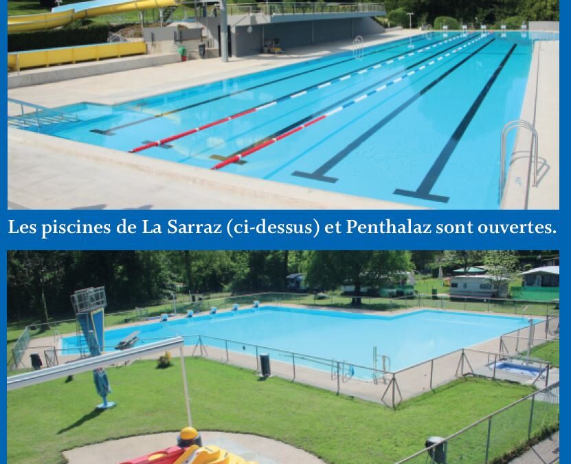 Piscines de La Sarraz et Penthalaz. Top départ !