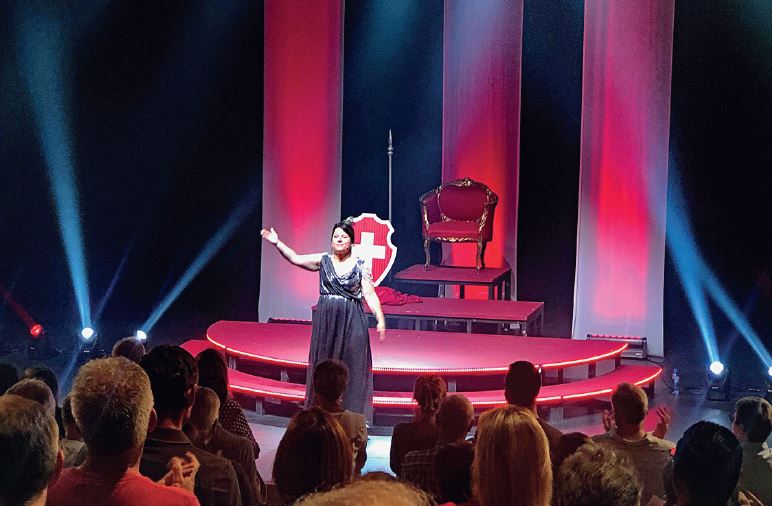 Cossonay, Théâtre du PAM. La Suisse revue et corrigée par Nathalie Devantay