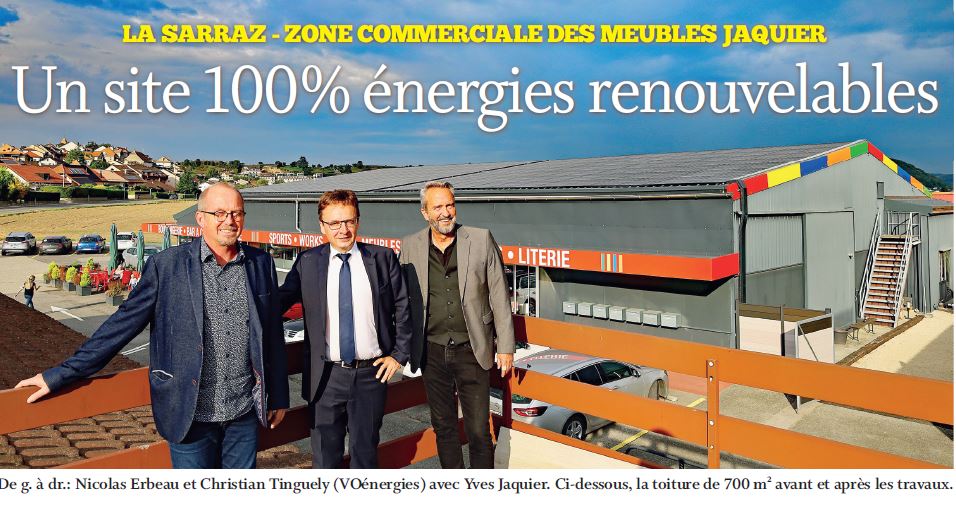 La Sarraz, Un site 100% énergies renouvelables