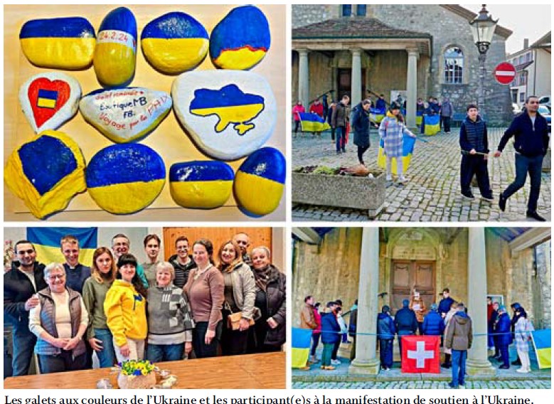 Cossonay – Cérémonie de soutien à l’Ukraine samedi 24 février