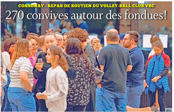 Cossonay – Repas de soutien du Volley-club Club VPC