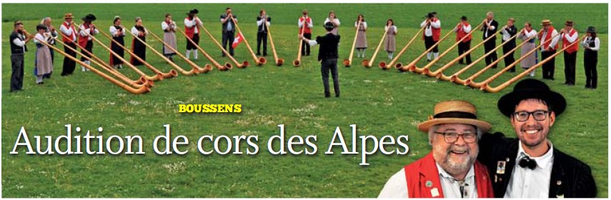 Boussens. Audition de cors des Alpes