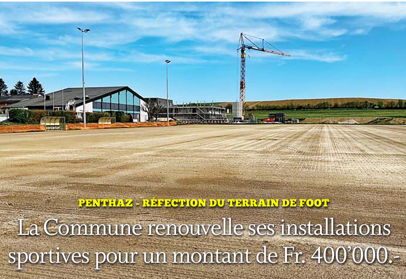 Penthaz – Réfection du terrain de foot