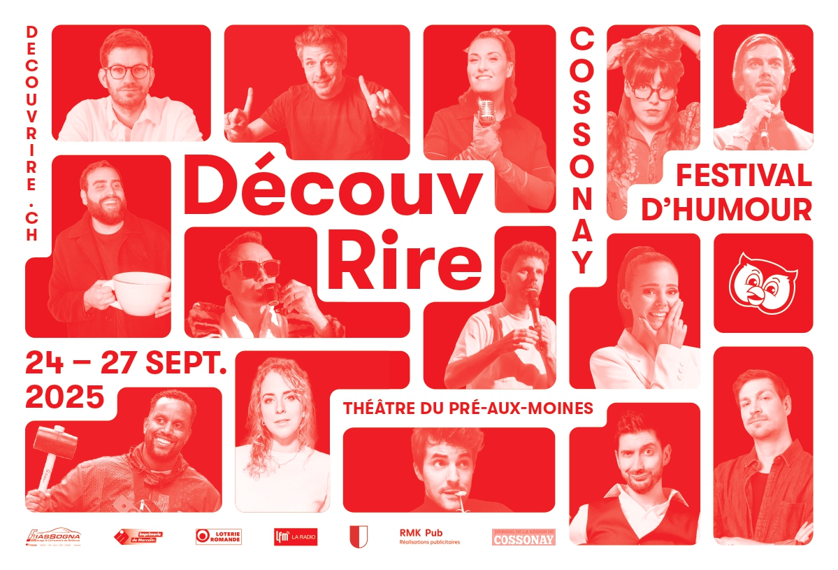 Cossonay. Festival DécouvRire du 24 au 27 septembre