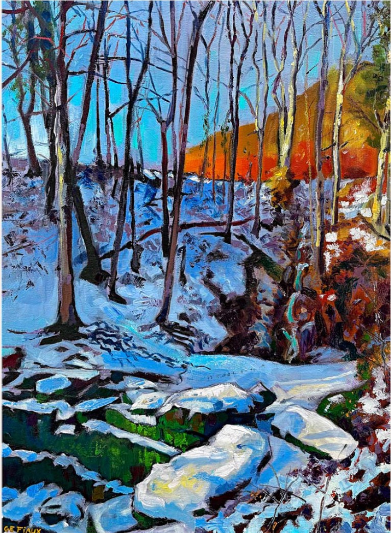 Poser mon chevalet, par Gilles Emmanuel Fiaux