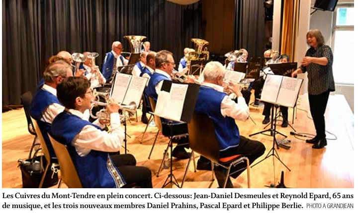 Montricher – Concert annuel des cuivres du Mont-Tendre