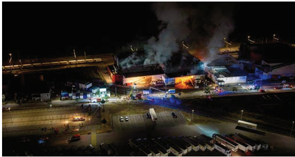 Vufflens-la-Ville – Incendie d’un entrepôt de recyclage le 30 juillet