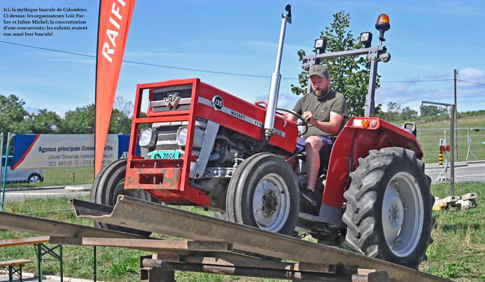 Colombier, finale suisse de Gymkhana de tracteurs