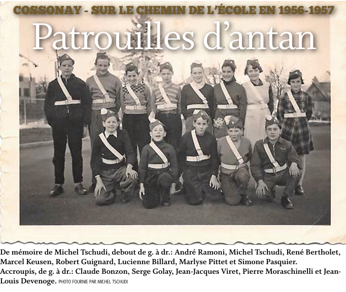 Cossonay – Sur le chemin de l’école en 1956-1957